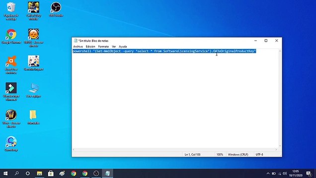 Cómo SABER la CLAVE o LICENCIA de WINDOWS 10 SIN PROGRAMAS FÁCIL y RÁPIDO