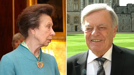 Tony Blackburn reveals chat with Princess Anne as he receives MBE at Windsor Castle
