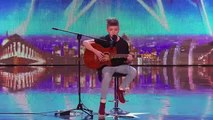 Britains Got Talent 2014 14 Year old songwriter Bailey McConnell impresses with his own song