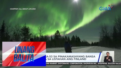 UN: Pilipinas, ika-53 sa pinakamasayang bansa sa mundo; una sa listahan ang Finland | UB