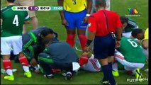 México vs Ecuador 31 Terrible fractura de Luis Montes