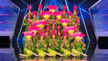 Americas Got Talent 2014  Jasmine Flower Group Ballet Team Combines Styles for Pretty Fan Dance