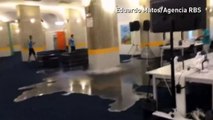 Media centre drenched in water as pipe bursts