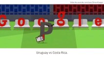 Google Doodle Uruguay vs Costa Rica 13  World Cup 2014