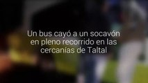 Bus cayó a un socavón en pleno recorrido en las cercanías de Taltal