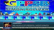 President Maduro accepts presidential candidate nomination