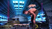 Americas Got Talent 2014  Christian Stoinev Hand Balancer Performs With Two Puppies