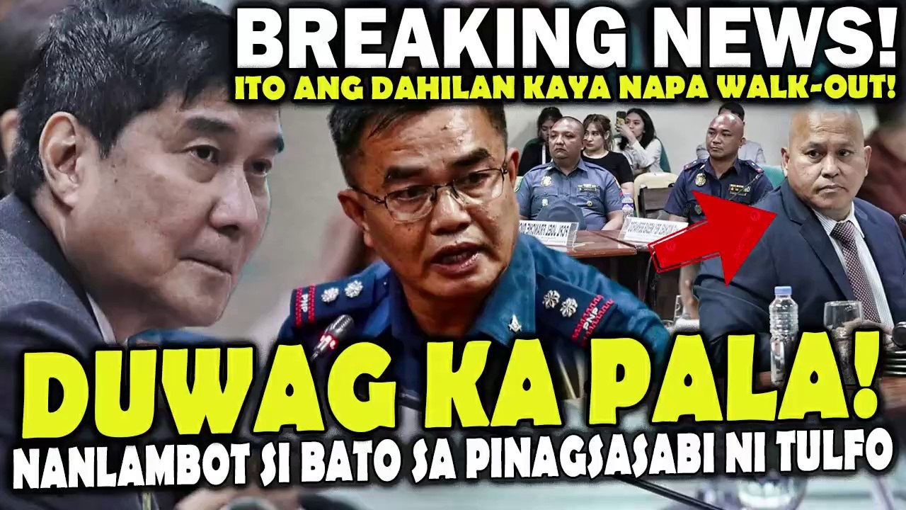 Must Watch! Ito pala ang DAHILAN kaya napa walk out si Tulfo. Bato NANLAMBOT! nasaktan sa pinagsasabi ni Tulfo