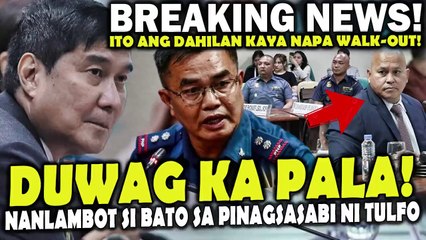 Must Watch! Ito pala ang DAHILAN kaya napa walk out si Tulfo. Bato NANLAMBOT! nasaktan sa pinagsasabi ni Tulfo