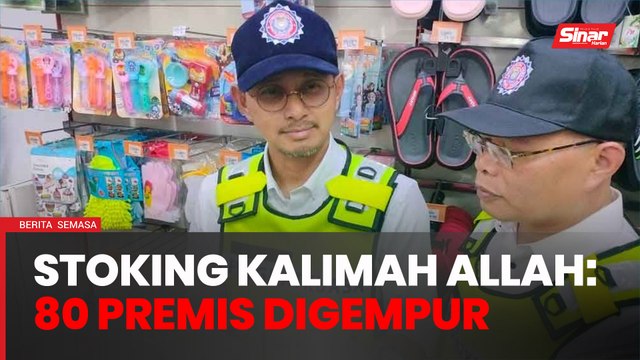 JAINJ gempur 80 premis terkait penjualan stoking kalimah ALLAH