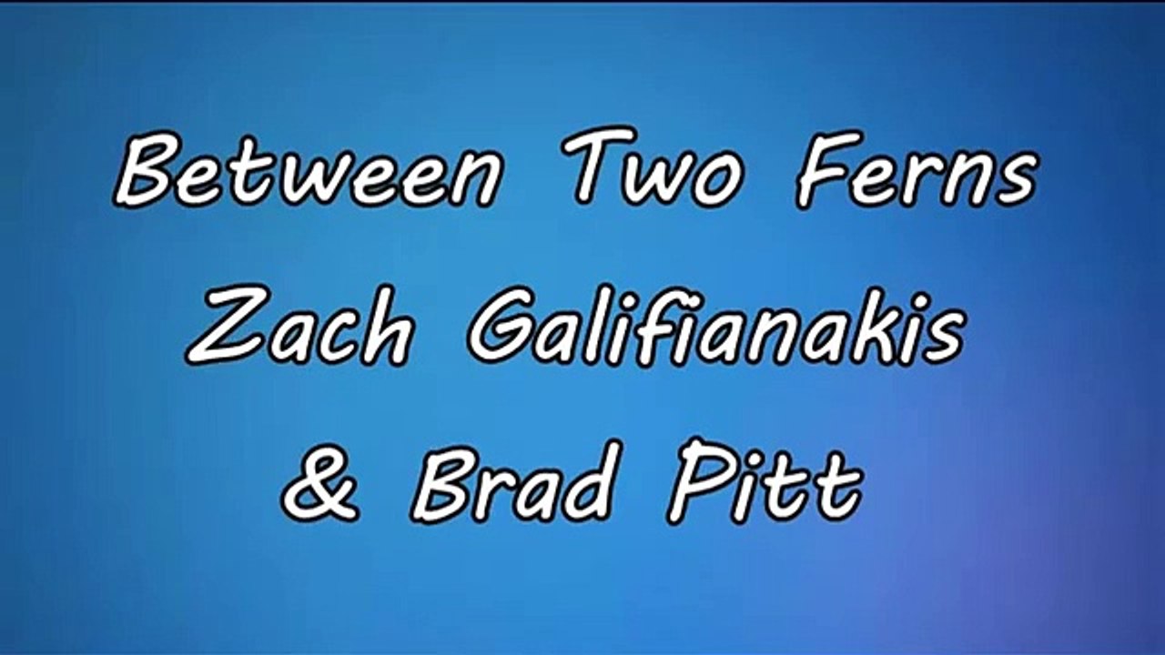 Brad Pitt Gum Throwing to Zach Galifianakis Scene Funny Or Die Vídeo