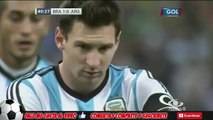 Brasil vs Argentina 20  Lionel Messi Falla PENAL   Amistoso Internacional 2014
