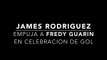 Colombia vs Canada 10 James Rodriguez empuja a Fredy Guarin  Amistoso 2014
