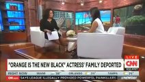 News  Orange Is the New Black Actress Bursts into Tears Discussing Her Deported Parents on CNN