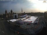 Pista de hielo en el Zócalo Ciudad de México