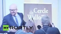 Ataque con papas fritas al primer ministro belga