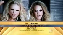 CMA Awards 2014 Miranda Lambert Platinum Album Of The Year