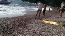 Captado en Video: Yate encalla en playas de Croacia