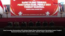 KPU Tetapkan Pasangan Prabowo-Gibran sebagai Pemenang Pilpres 2024