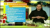 Prepara un delicioso lomo relleno con frutos secos