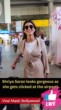 Shriya Saran looks gorgeous as she gets clicked at the airport!