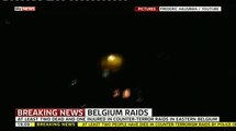 Anti-Terror Raid in Belgium - FIRST FOOTAGE of GUN SHOTS FIRED