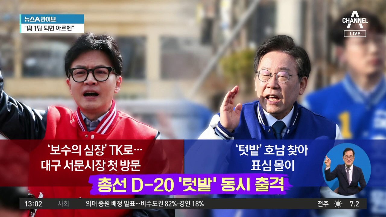 총선 D-20…원희룡 vs 이재명 ‘예측 불가’