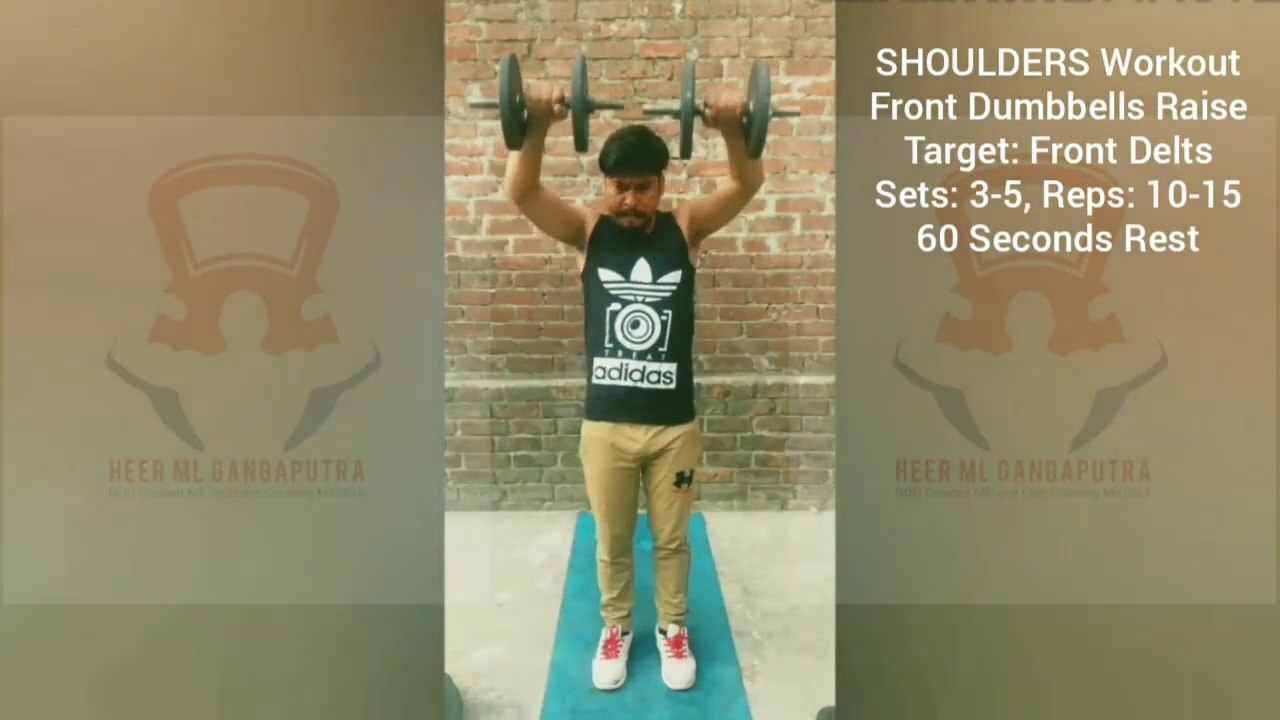 ❌ Dumbbell Front Raises ✔️ Best SHOULDERS Exercise #heermlgangaputra #naturalbodybuilding