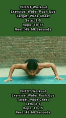 ❌ WIDE GRIP PUSH UPS ✔️ How to grow CHEST fast at Home #heermlgangaputra #naturalbodybuilding