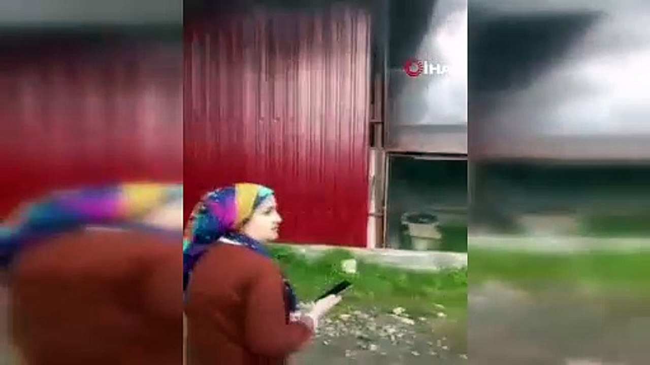 Dörtyol’da PVC malzemeleri bulunan depoda yangın çıktı