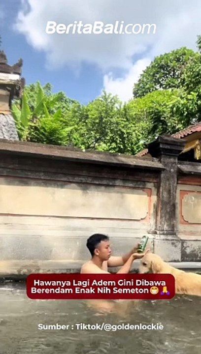 Hawanya Lagi Adem Gini Dibawa Berendam Enak Nih Semeton