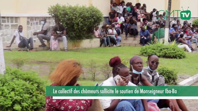 [#Reportage] Gabon : Le collectif des chômeurs sollicite le soutien de Monseigneur Iba Ba
