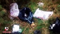 Cuerpos descuartizados encontrados en bolsas en Xochiaca