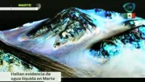 Descubrimientos por la NASA existencia de agua en Marte