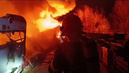 Les pompiers en intervention à Saint-Hippolyte (66)