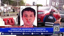 SJL: conductor abandona su camioneta para evitar intervención de la ATU y PNP