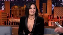 Demi Lovato Gives Jimmy Fallon His Own Confident Jacket (The Tonight Show)