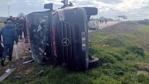 Tekirdağ'da katliam gibi kaza: TIR, yolcu minibüsüne çarptı: 5 ölü