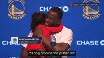 'Give her a real hug' - Draymond presser interrupted by children's spat