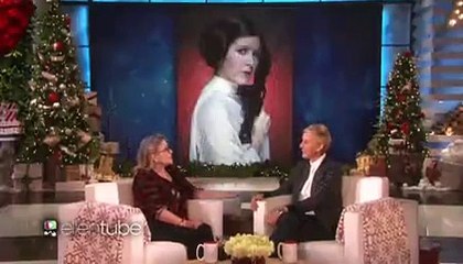 下载视频: The Ellen Show - Carrie Fishery Ellen Venden Boletos para Star Wars