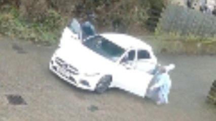 Mutige Mutter und Tochter stellen sich am helllichten Tag zwei Autoknackern