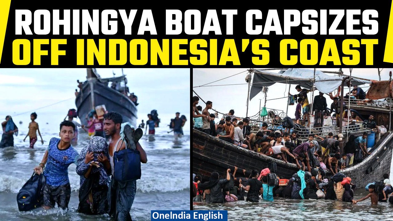Boat carrying Rohingya refugees capsizes off coast of Indonesia, at least 50 feared dead | Oneindia
