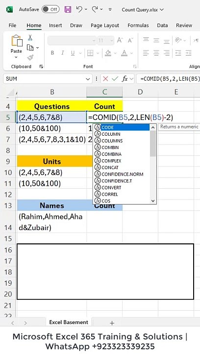 Count or Sum Multiple Values in a Cell - Excel 365 - video Dailymotion