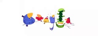 Google Doodle te desea un Feliz Año Nuevo