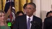 Barack Obama llora durante un nuevo anuncio ejecutivo sobre el control de armas