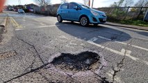 Potholes update in Burgess Hill. Residents are showing their frustration at the dangerous road