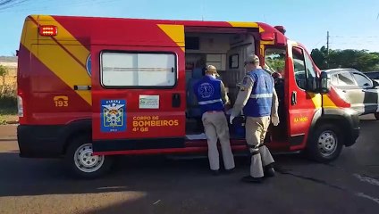 Descargar video: Ciclista fica ferido após se envolver em acidente com SUV no Interlagos