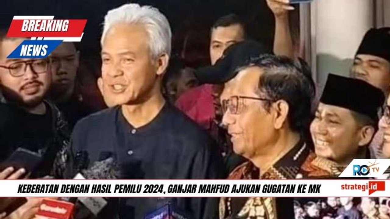 Ganjar Pranowo dan Mahfud MD Bersama-sama Gugat Hasil Pilpres ke MK