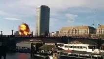 Explosión autobús en Lóndres fue parte de una película