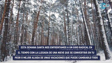 La AEMET alerta sobre la nieve en Semana Santa: confirma la fecha y las zonas afectadas